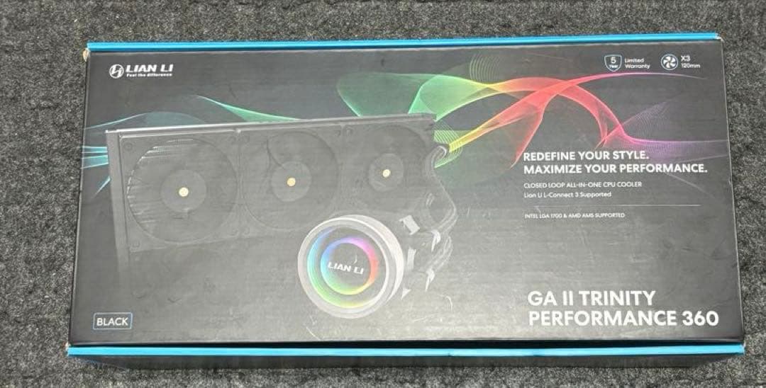 Lian Li Galahad II Trinity 360mm 黒 簡易水冷