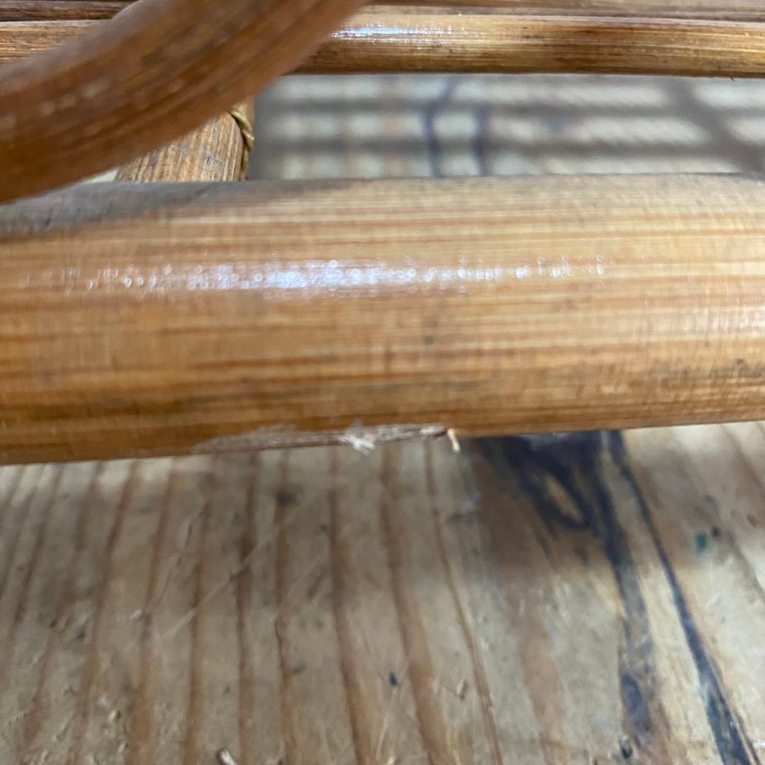 ヴィンテージ ラタン 飾り棚 植物台 昭和レトロ y53