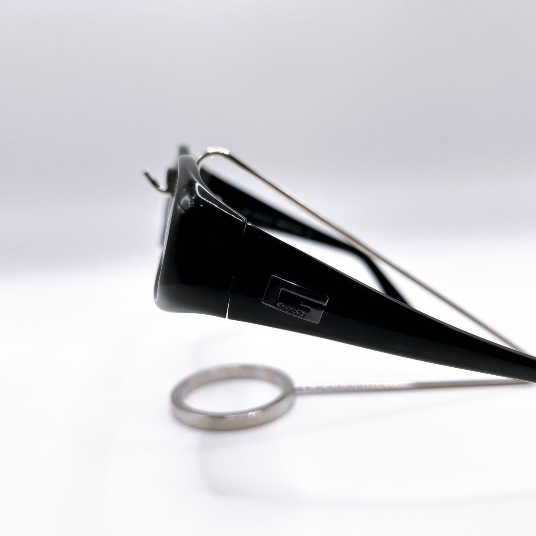 希少✨グッチ サングラス サイドロゴ Gロゴ ブラック ゴールド