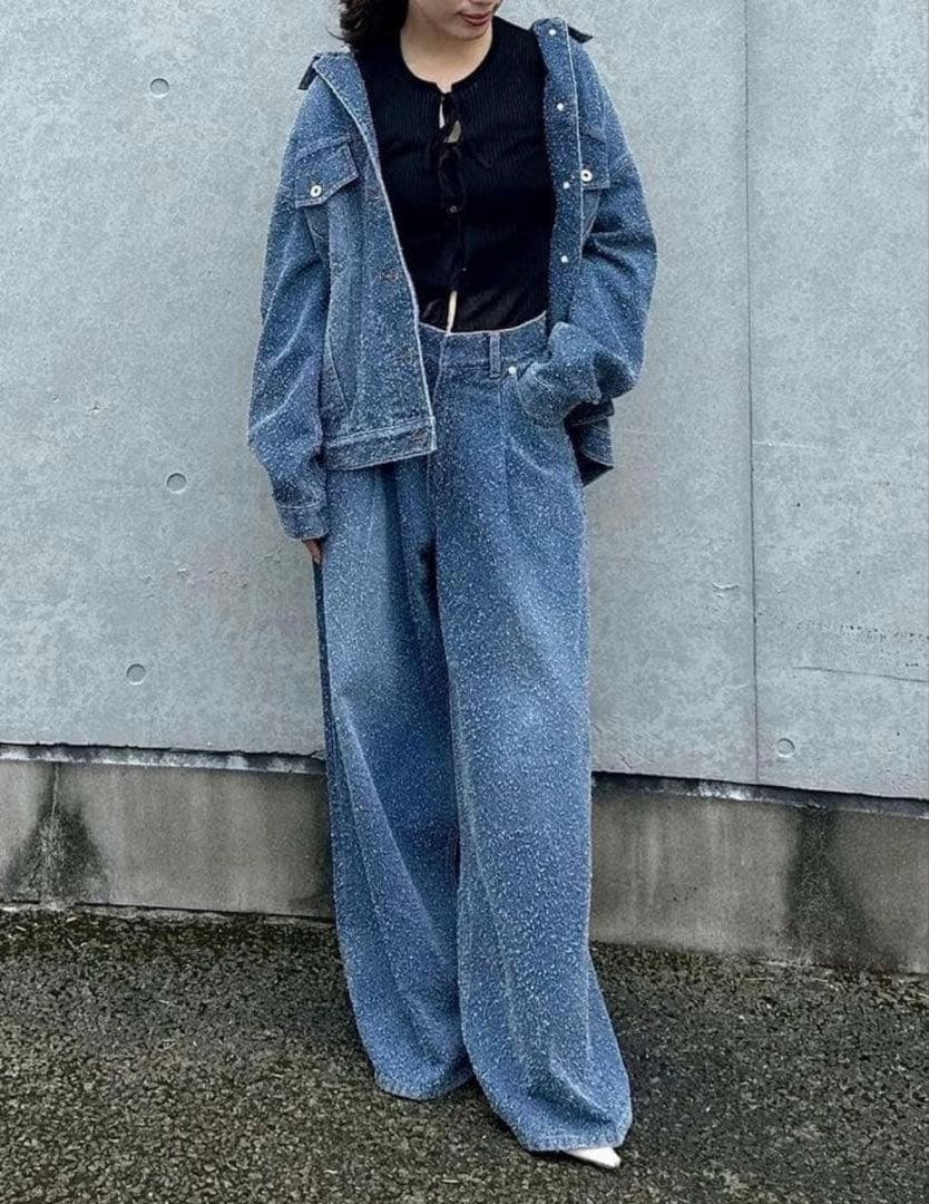 新品未使用 Cygne ファンシーデニムパンツ Ruy サイズ1