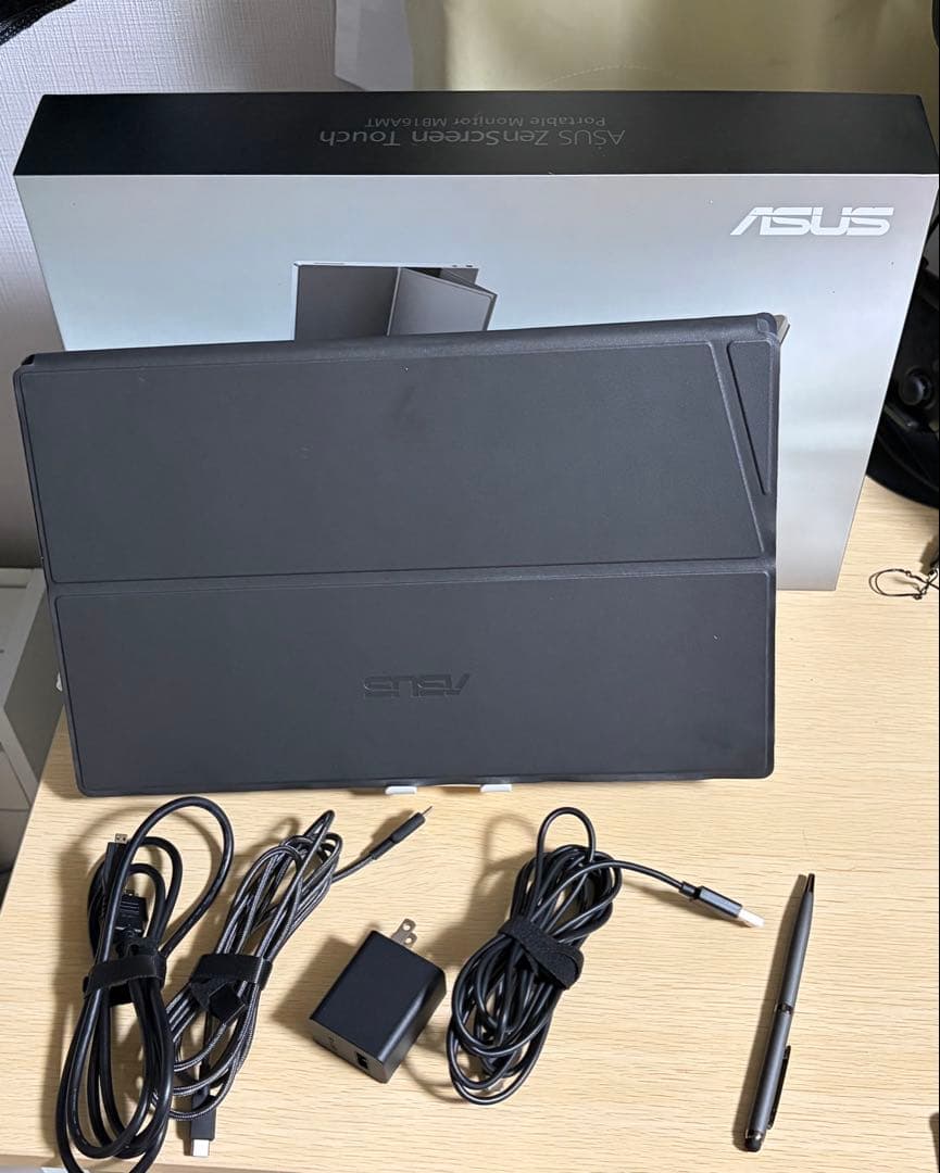 【明日15時までに発送】タッチパネル★バッテリー内蔵★ASUSモバイルモニター