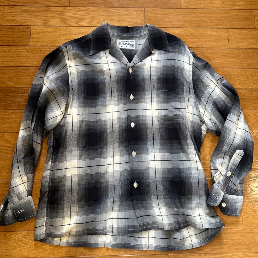 ワコマリアwackomariaオンブレーチェックシャツ　野村訓市窪塚洋介木村拓哉