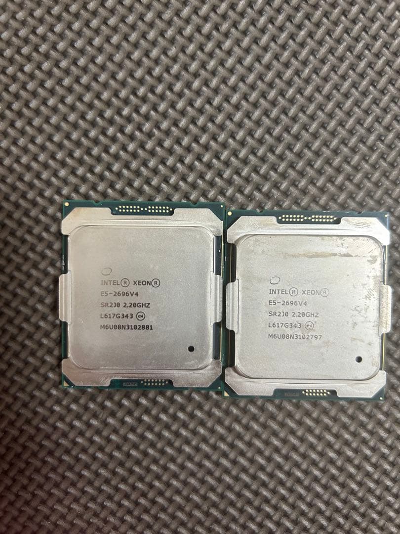 Intel Xeon E5 2696 v4 2個セット 44c88t 55MB