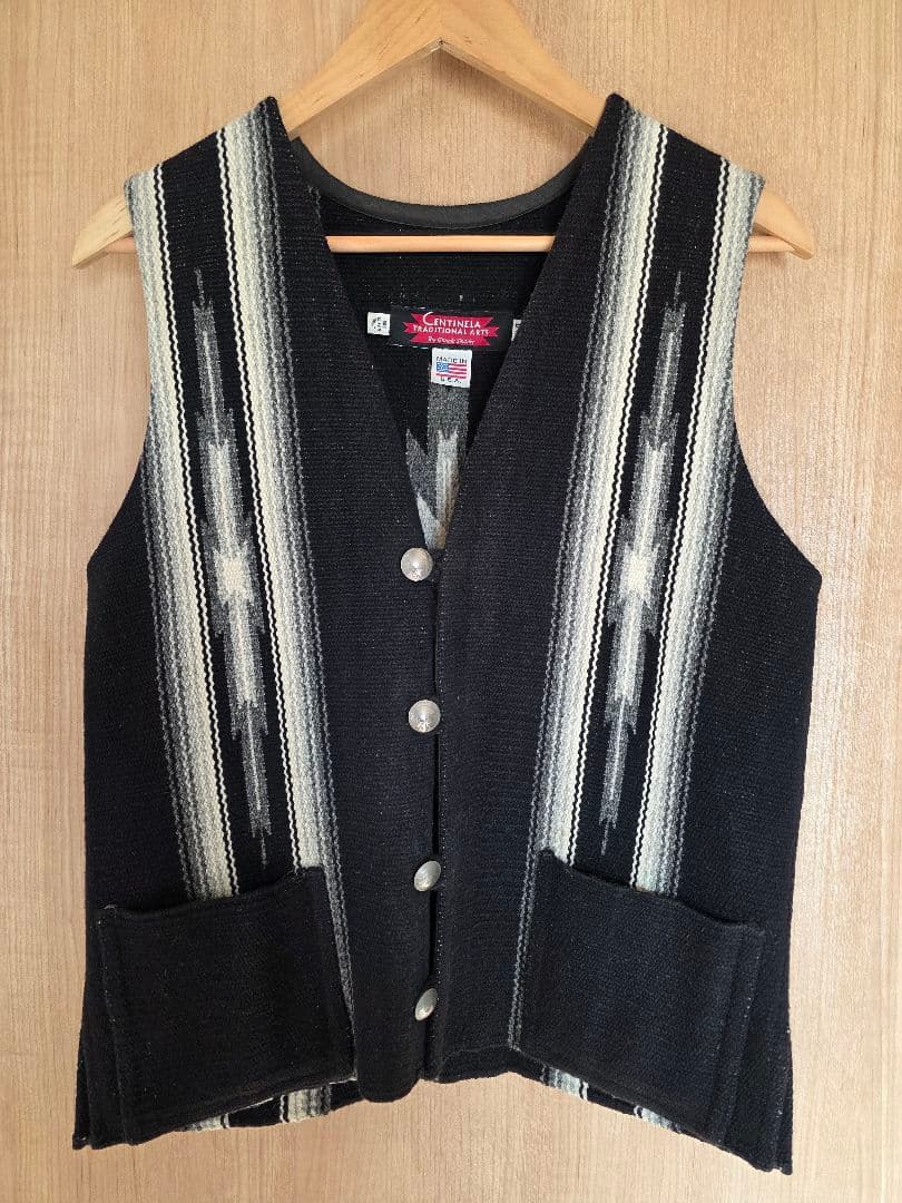 CENTINELA　 センチネラ チマヨ ウール ラグ ベスト　34 オルテガ