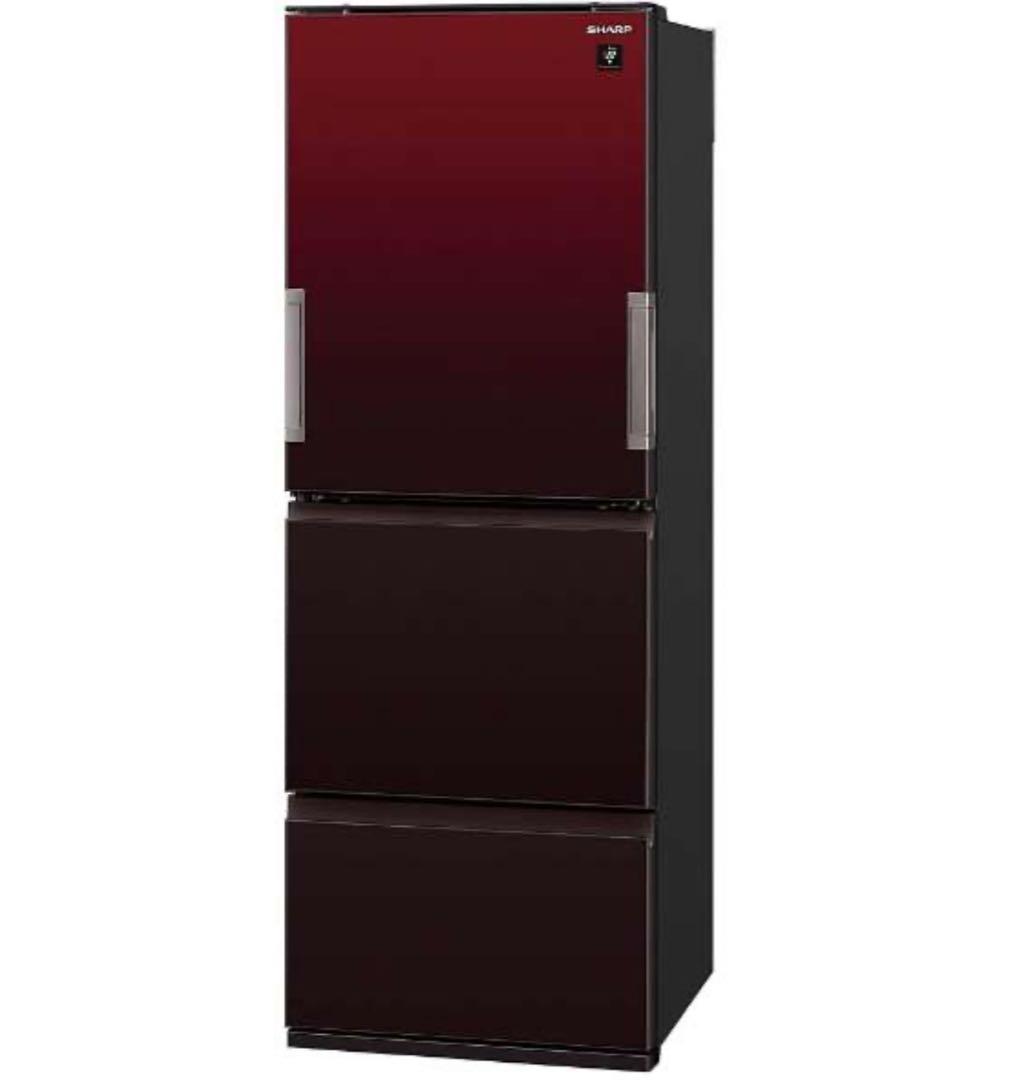 SHARP 冷凍冷蔵庫　2018年製　プラズマクラスターレッド