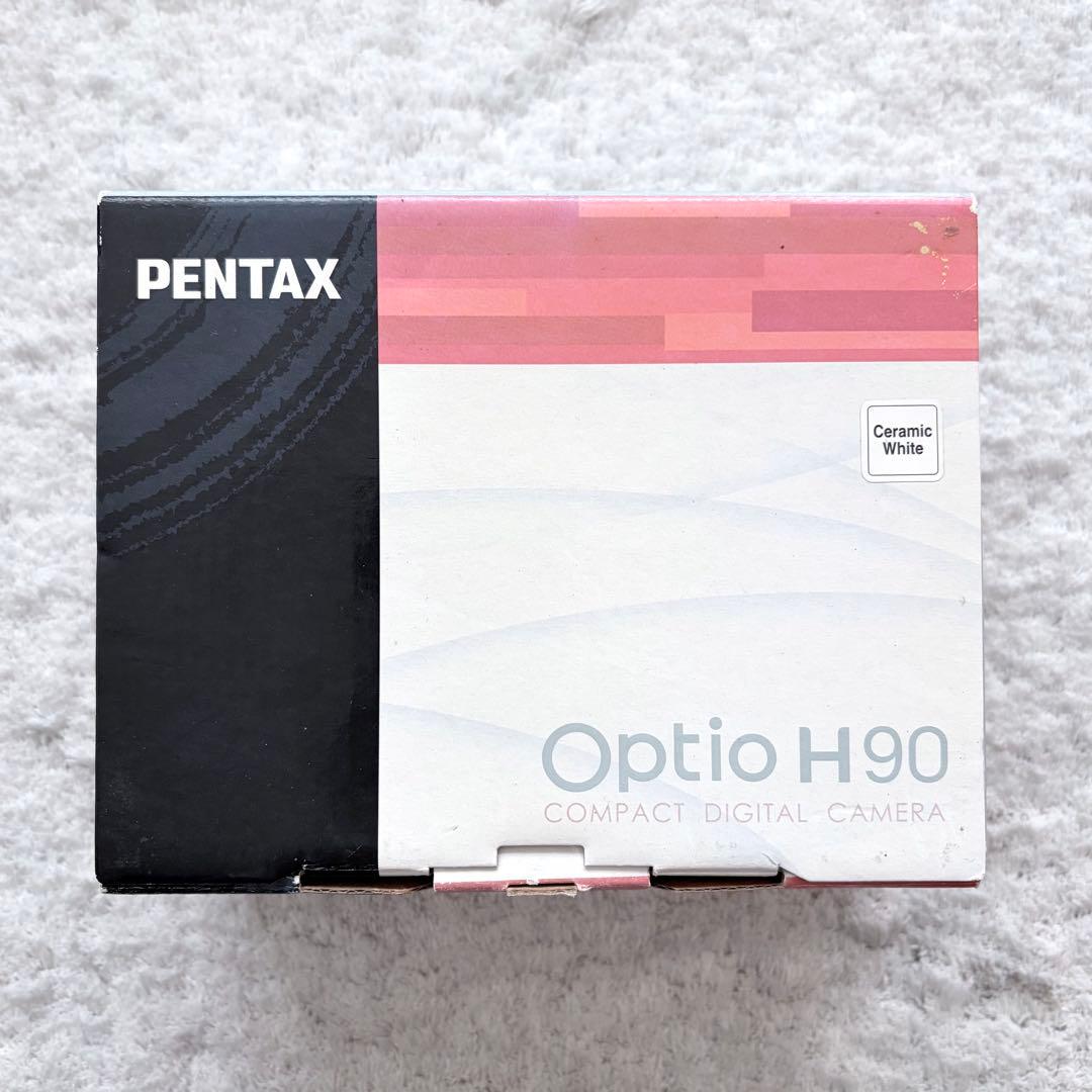 【動作確認済】PENTAX ペンタックス Optio H90 レトロコンデジ 白