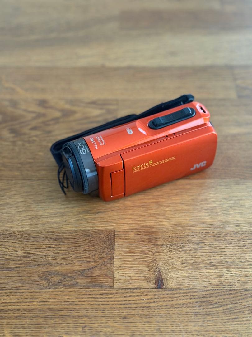 JVC ビデオカメラ 60倍ズーム オレンジ