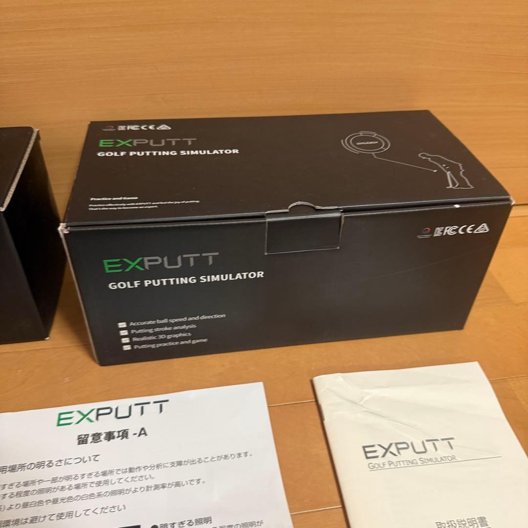 EXPUTT 家庭用 スクリーン パッティング 練習 ゴルフ パター