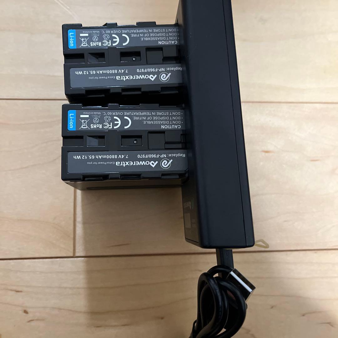 Feelworld F6 PLUS モニターPOWEREXTRA バッテリー付き