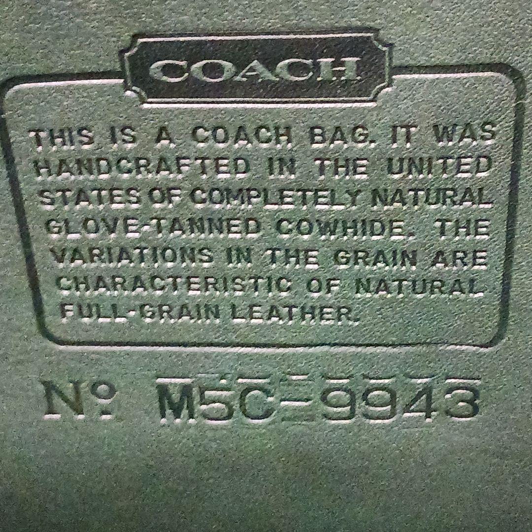 【美品】COACH オールドコーチ レザー リュック バックパック 9943