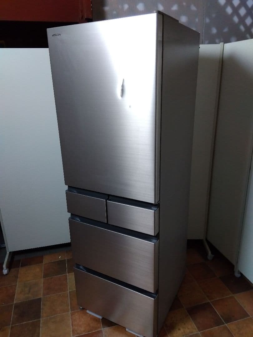 未使用 日立ノンフロン冷凍冷蔵庫 R-HWS47S 470L 23年製 右開き