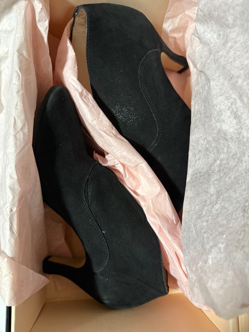 【美品】Repettoブーティ TARA タラスエード◆ブラックラメVカット36