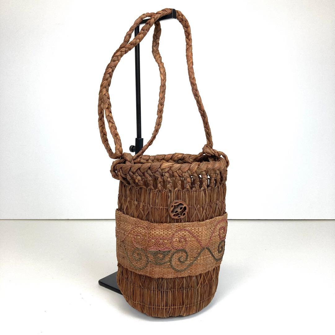 【着物と帯 時流】O619◆アイヌ伝統工芸品 ショルダーバッグ◆