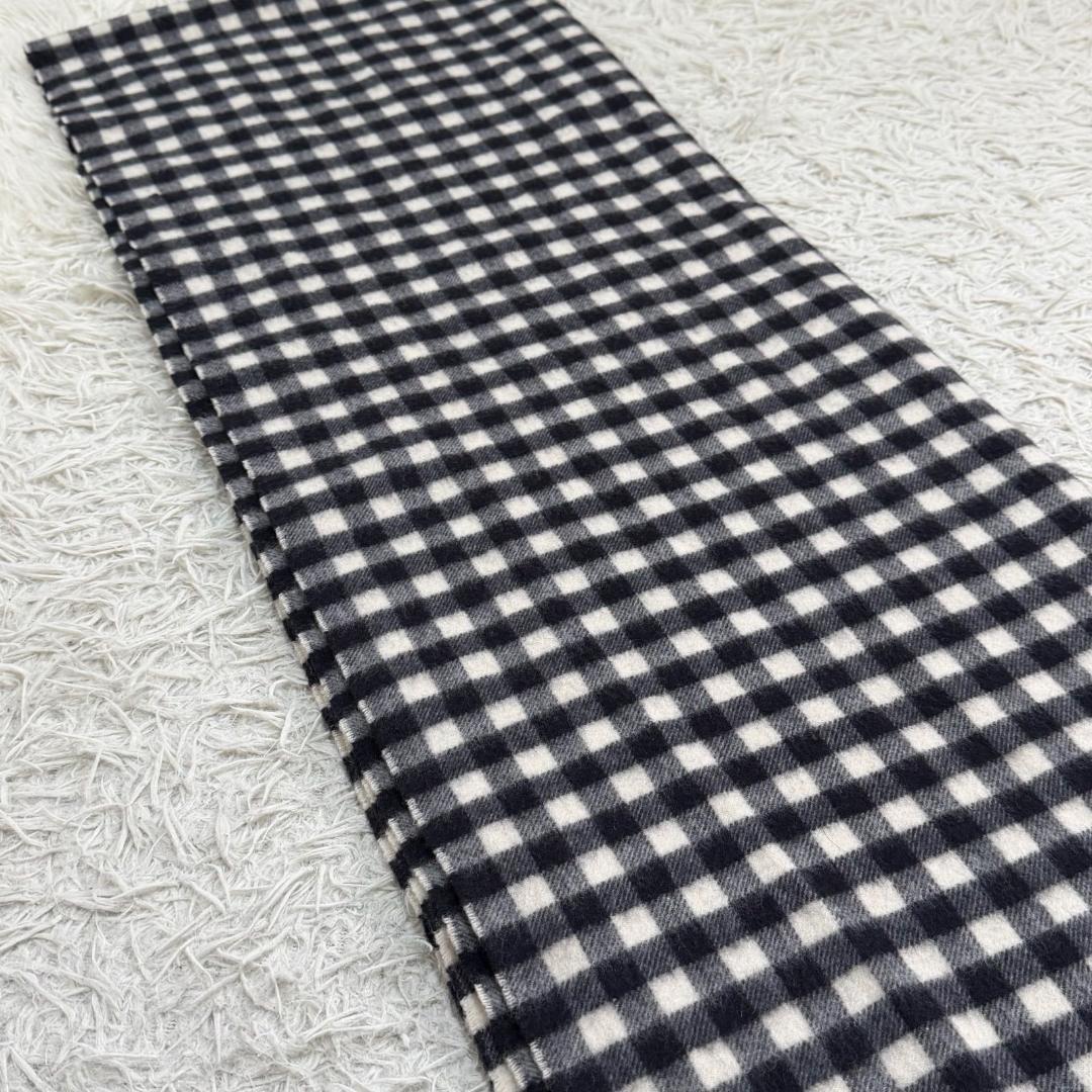 17484✨ジョンストンズ×ロンハーマン別注 チェック カシミヤ 大判ストール