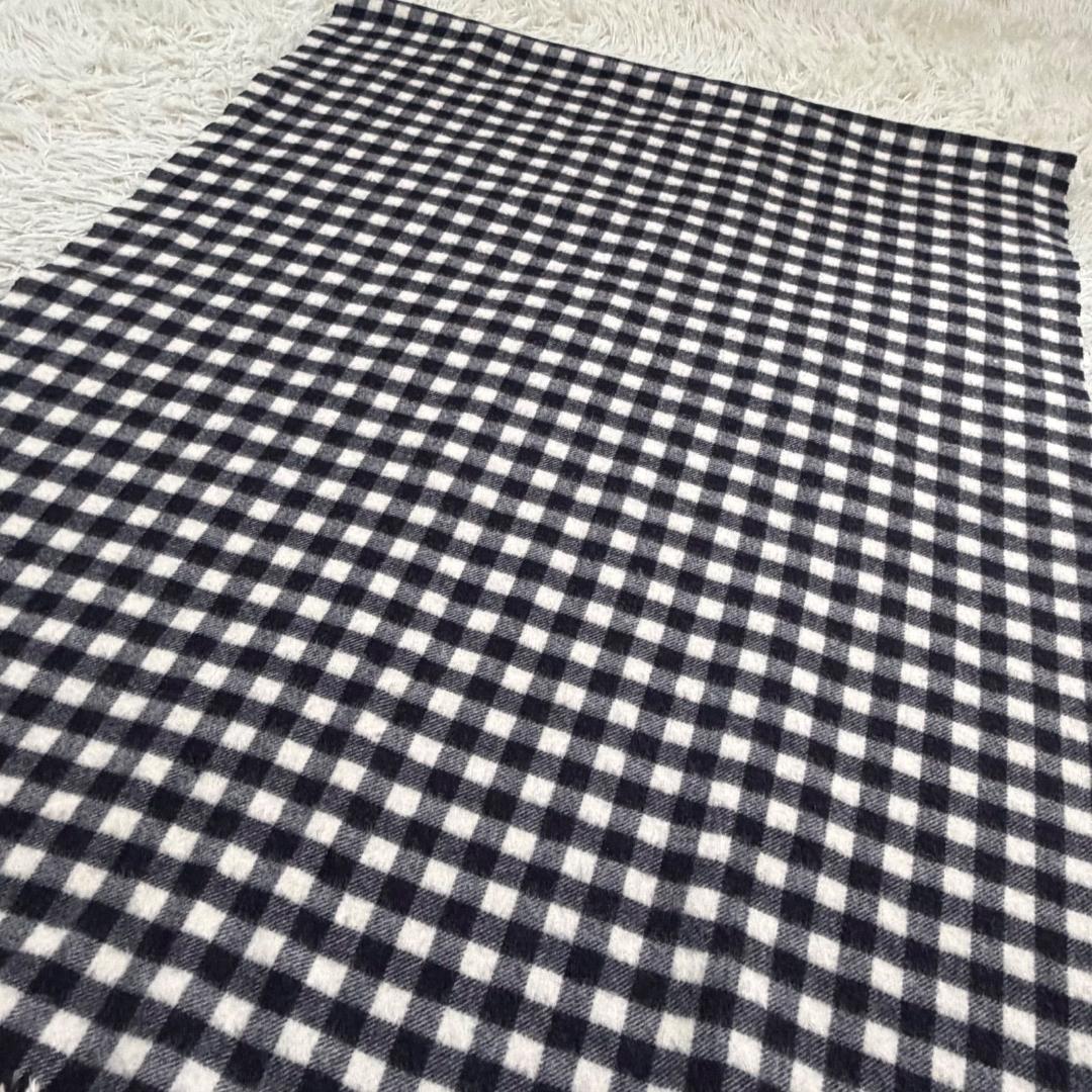 17484✨ジョンストンズ×ロンハーマン別注 チェック カシミヤ 大判ストール