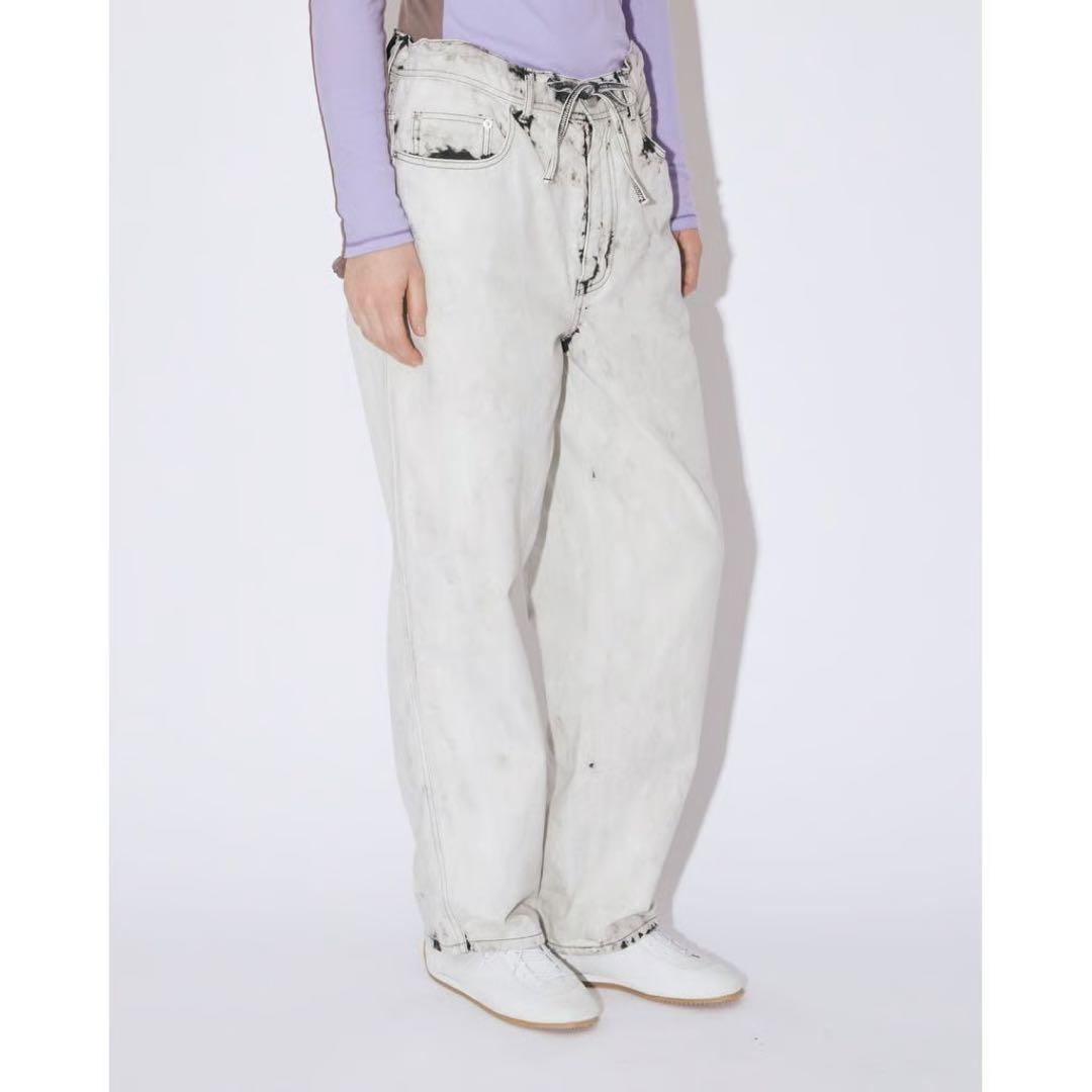 beautiful people カーブド デニムパンツ 日本製 ユニセックス