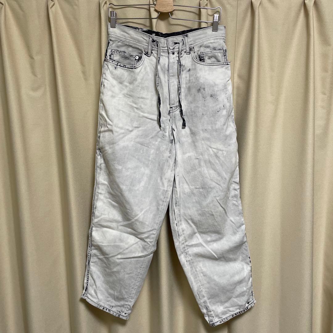 beautiful people カーブド デニムパンツ 日本製 ユニセックス