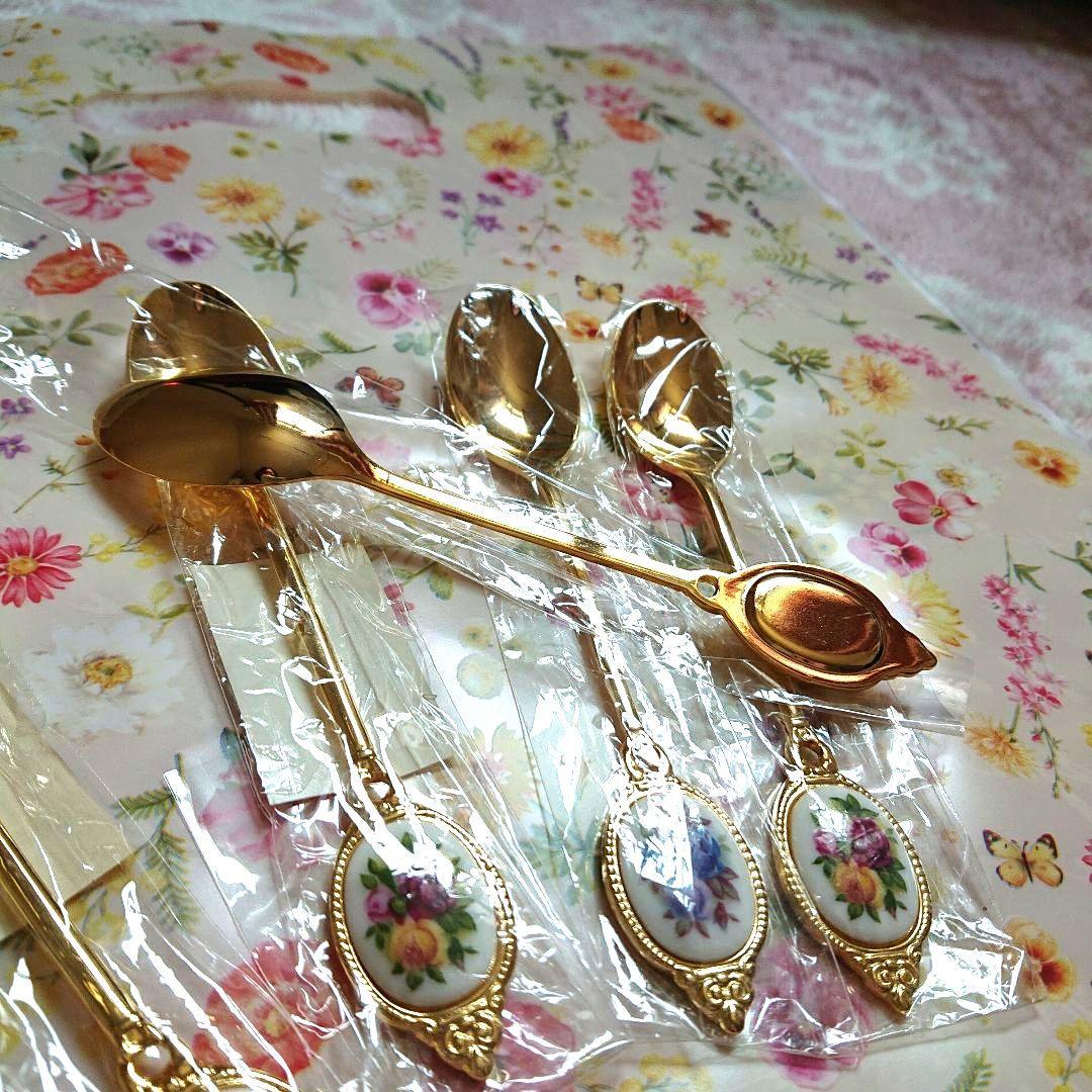 ロイヤルアルバート スプーン 4本+1本 計5本 未使用品