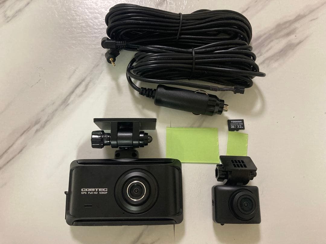 おんちゃん　コムテック　ドライブレコーダー　ZDR 035　前後2カメラ