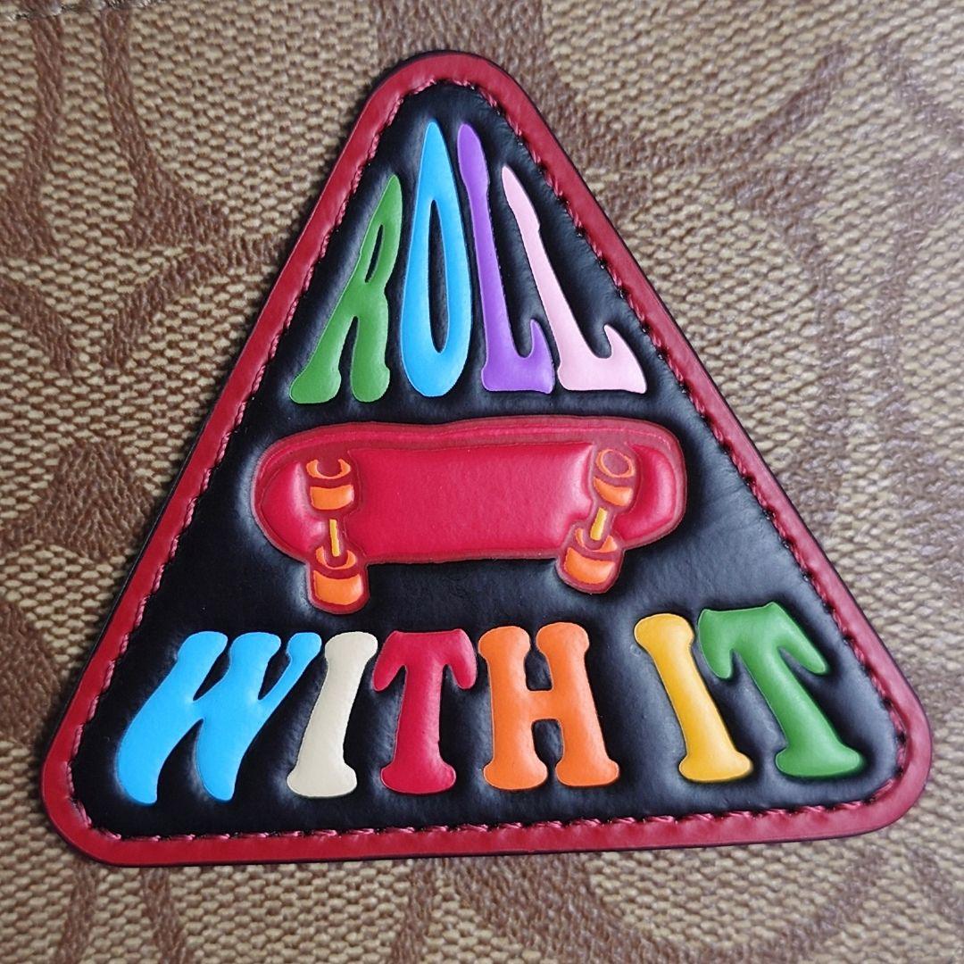 美品 コーチ ワーレン ベルトバッグ シグネチャー PVC パッチ クロスボディ