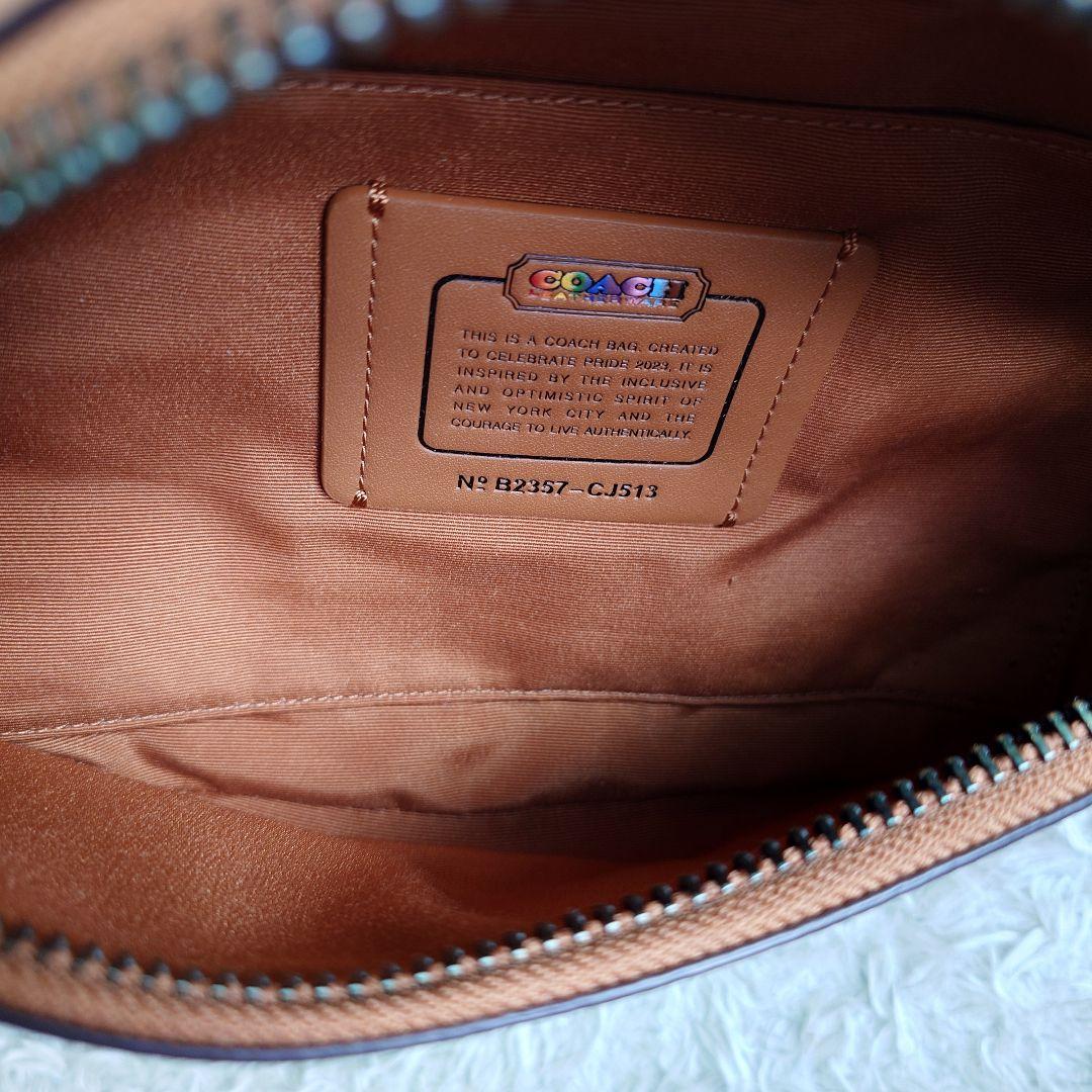 美品 コーチ ワーレン ベルトバッグ シグネチャー PVC パッチ クロスボディ