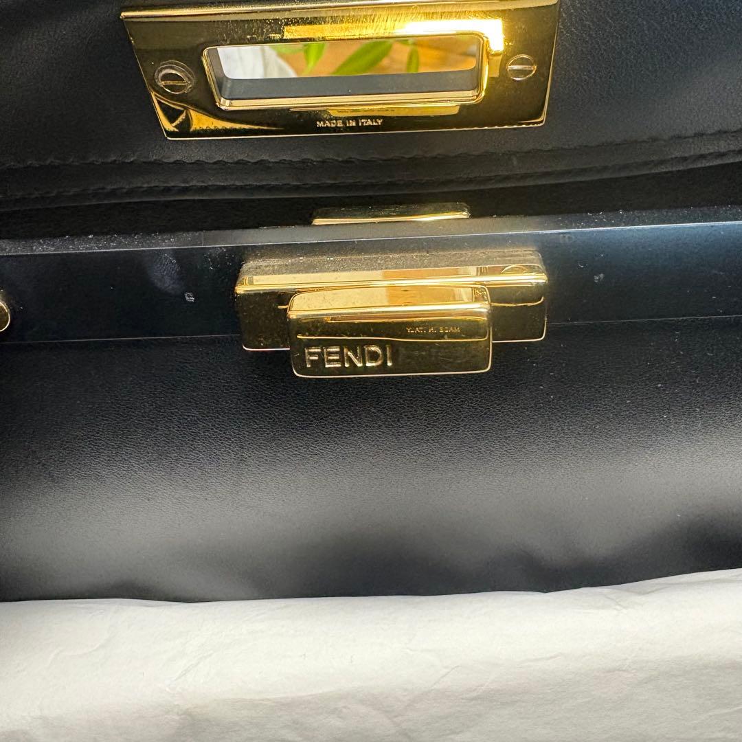 FENDI フェンディ ピーカブー レギュラー レザー 2way モンスター