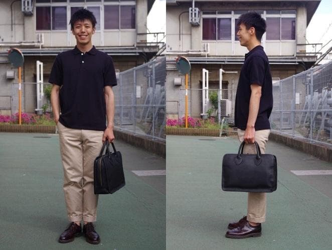 SLOW TRADITIONAL ボーノ レザー 2WAY ブリーフケース 黒