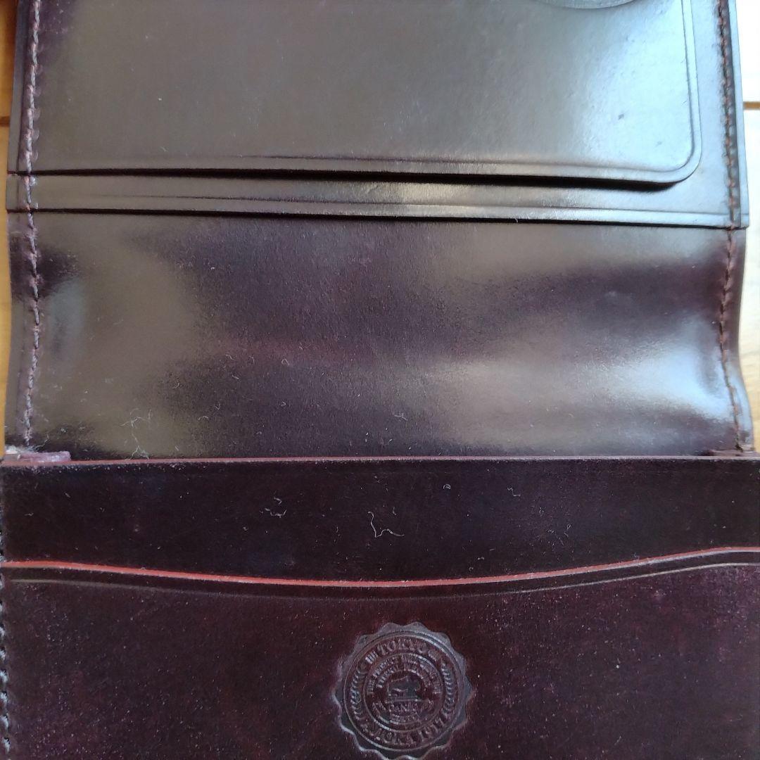 GANZO シェルコードバン　名刺入れ　バーガンディ