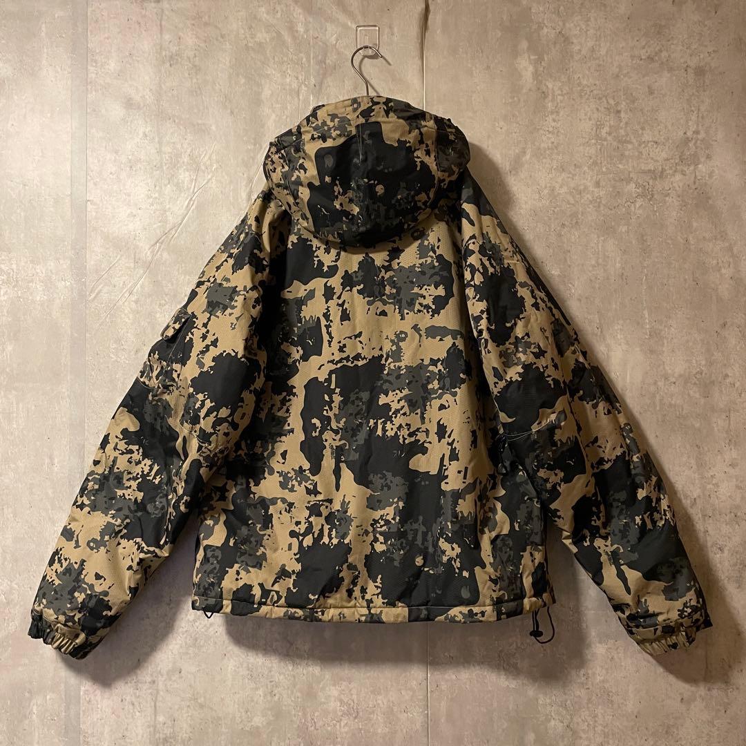 Burtonバートンスキーウェアスノーボードジャケットパーカーカモ総柄黒ブラック