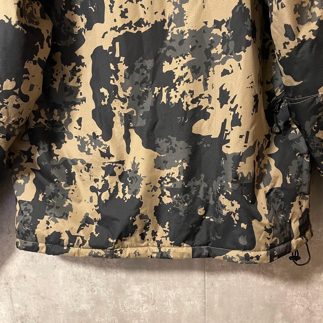 Burtonバートンスキーウェアスノーボードジャケットパーカーカモ総柄黒ブラック