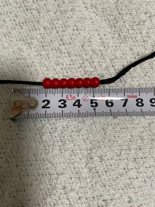 ゴローズ店舗購入品　赤ビーズ　ホワイトハーツ