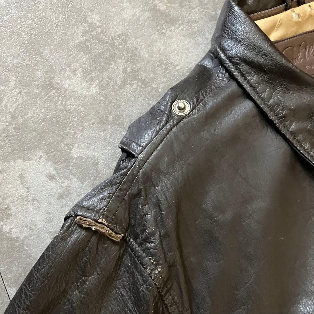 80s90s vintage A-2 flight leather JKT 牛革
