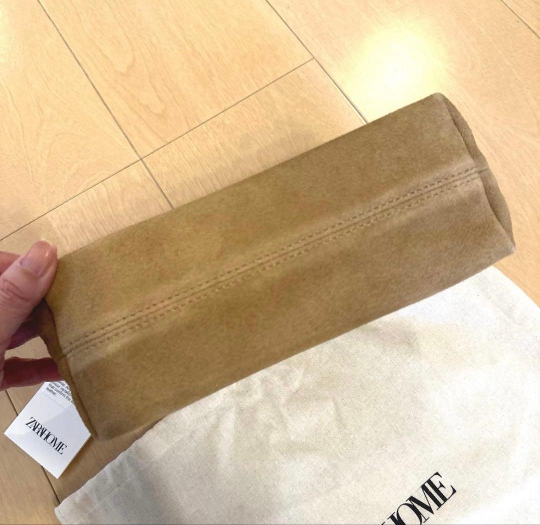 zara  完売 スエード コスメティックポーチ 化粧 スウェード 新品