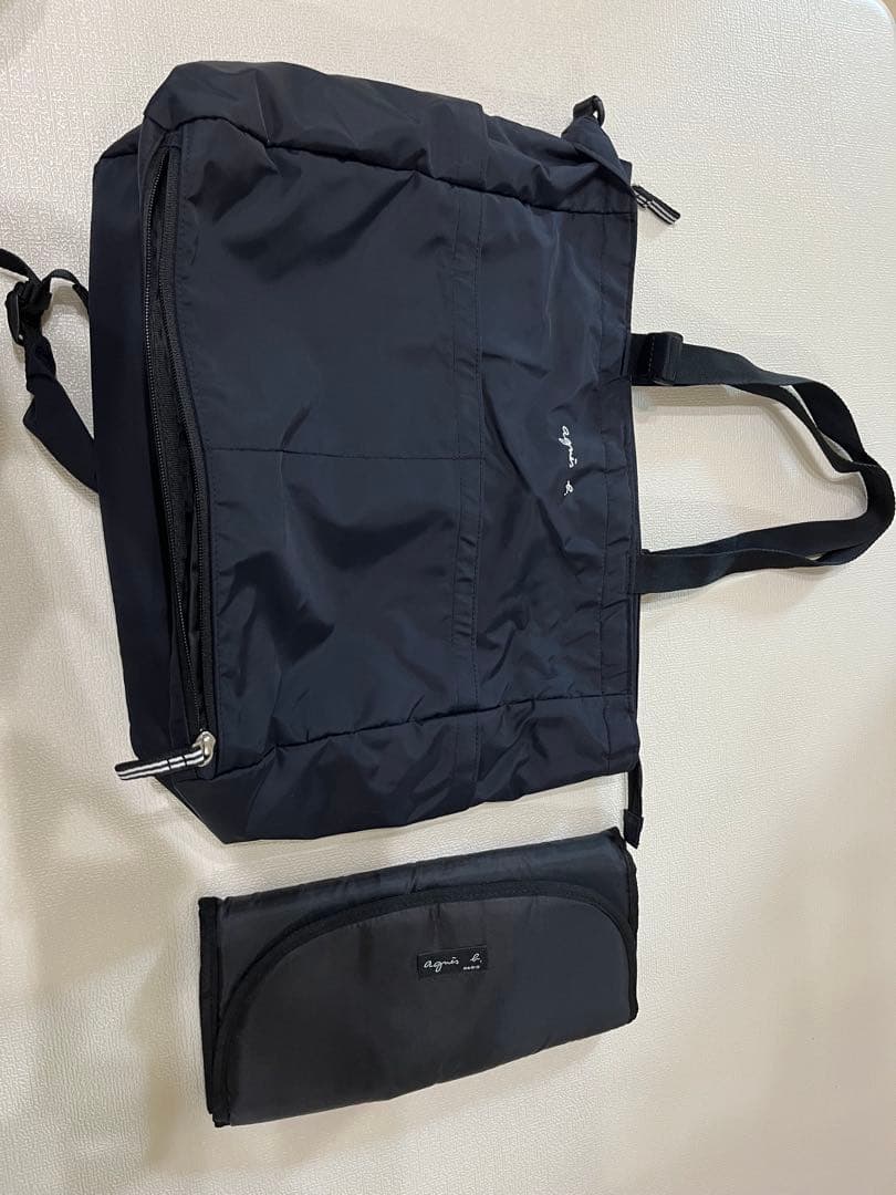 【美品】アニエスベー　ペアレンツバッグ　マザーズバッグ