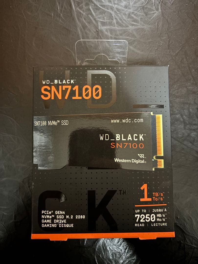 WD_BLACK SN7100 1TB NVMe SSD Gen4 ほぼ未使用