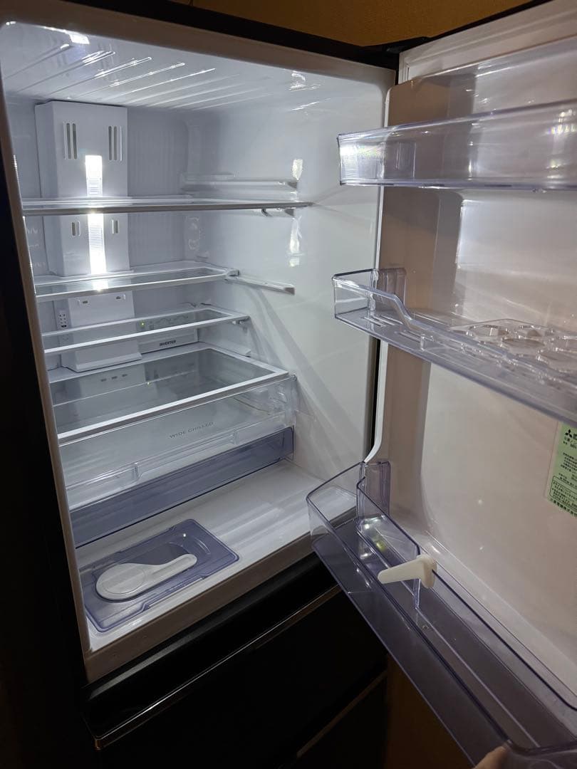 三菱 3ドア冷凍冷蔵庫 MR-CX33D ブラウン 自動製氷機能付き