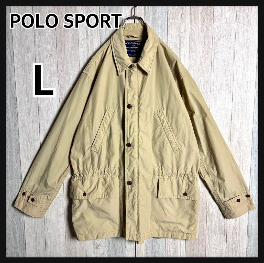 3163【希少・美品】90s ポロスポーツ ハンティングジャケット ベージュ