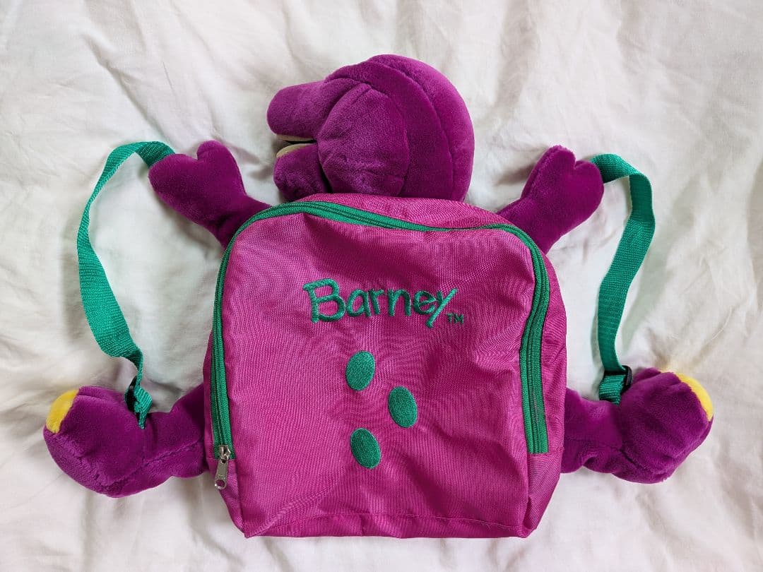 キッズ古着 vintage Barney バーニー ぬいぐるみリュック