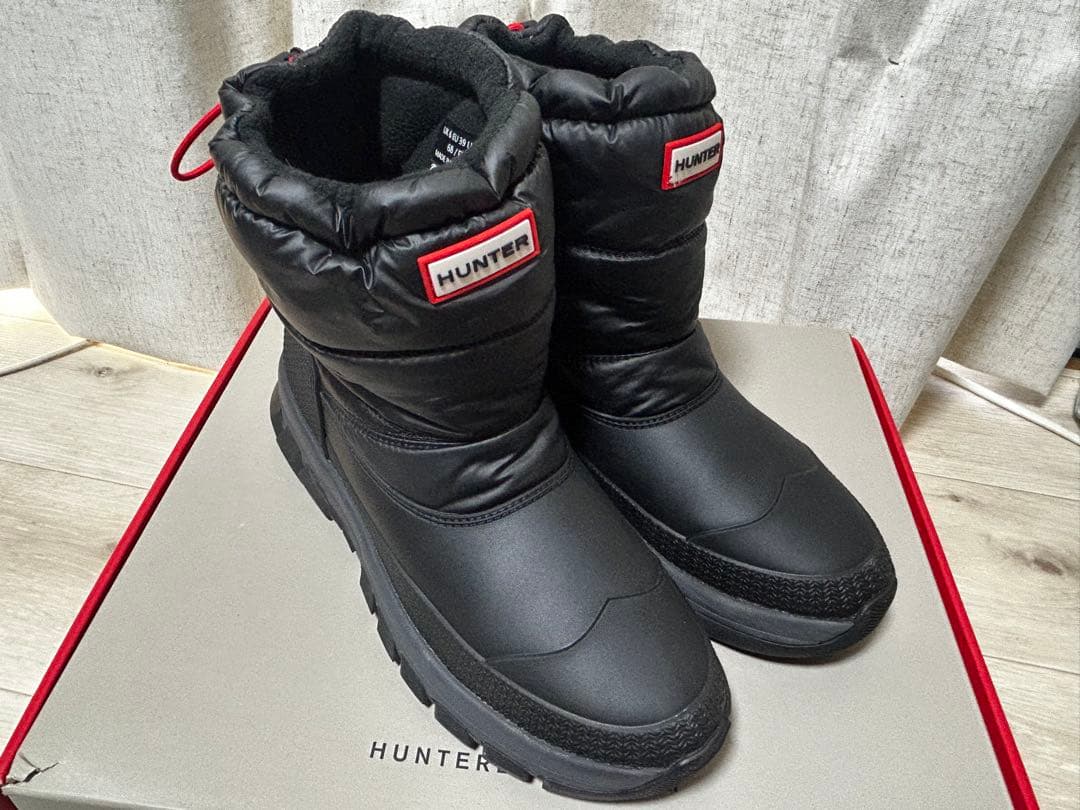 ◆最終お値下げ◆2回着用　HUNTER スノーブーツ　25㎝