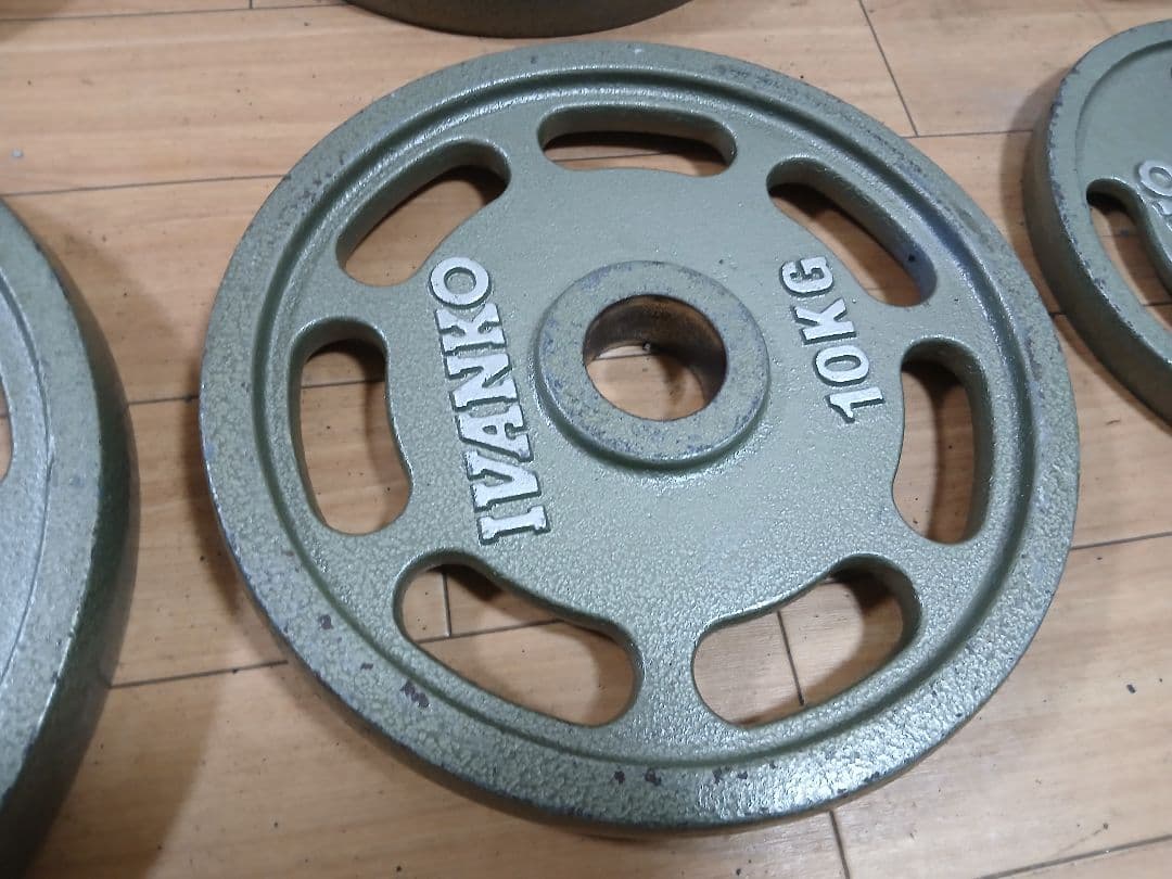 IVANKOイヴァンコ オリンピックプレートセット計67.5kg 穴径50mm
