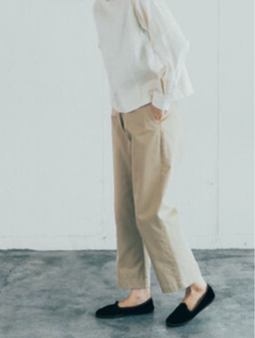 【未使用タグ付】GRANDMA MAMA DAUGHTER｜アンクルチノパンツ