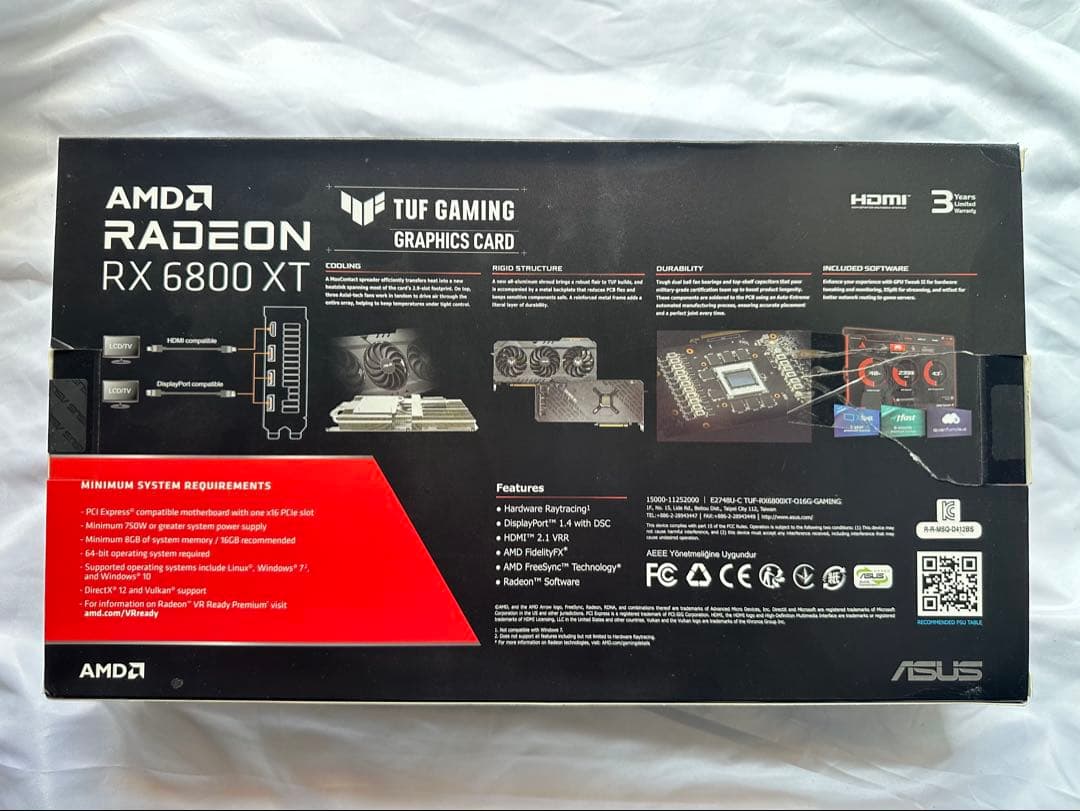 TUF-RX6800XT-O16G-GAMING ほぼ新品