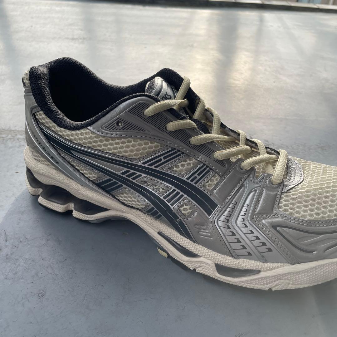 asics GEL-KAYANO 14 クリーム グレー 27.5cm