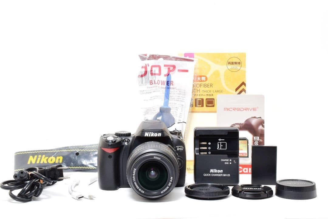 美品✨定番の名機！CCD搭載✨Nikon D40✨シングルレンズセット✨一眼レフ