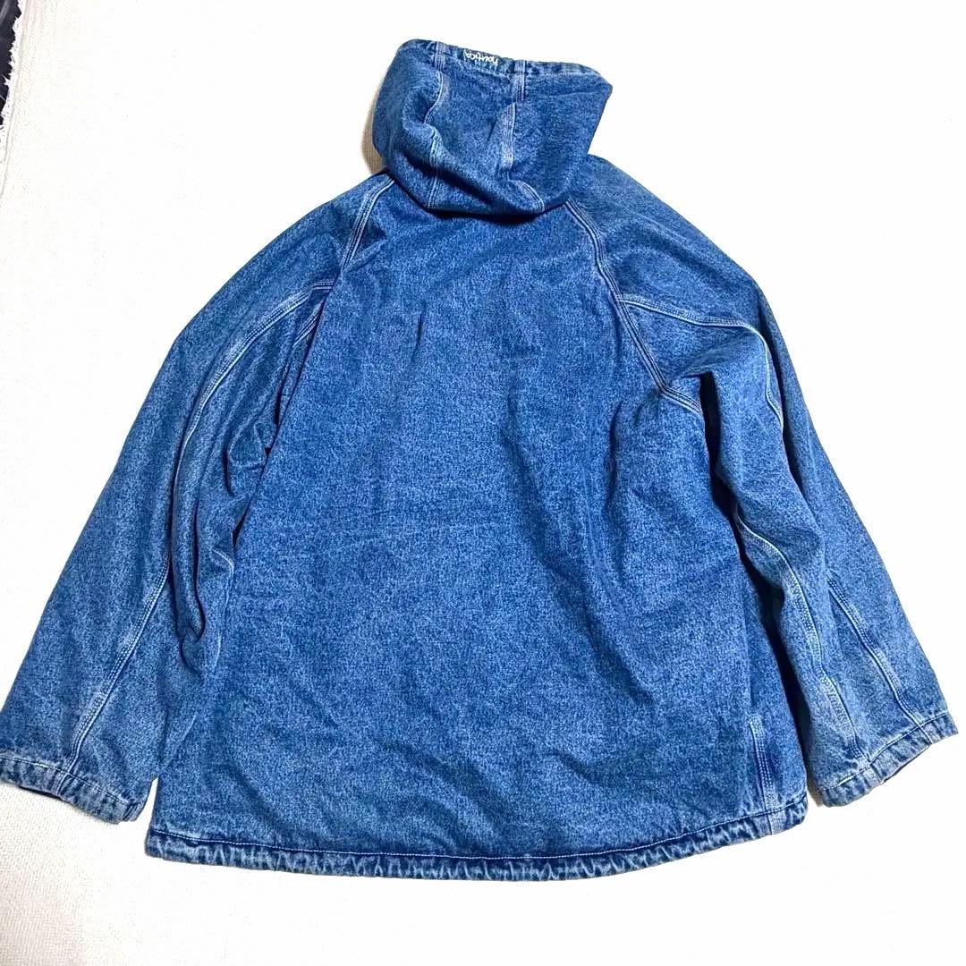NAUTICA デニム パーカー ブルゾン フリース裏地 XXL オーバーサイズ