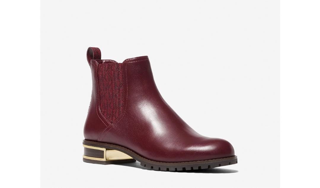 新品・箱付き　ALICIA フラット ブーティ メルロー