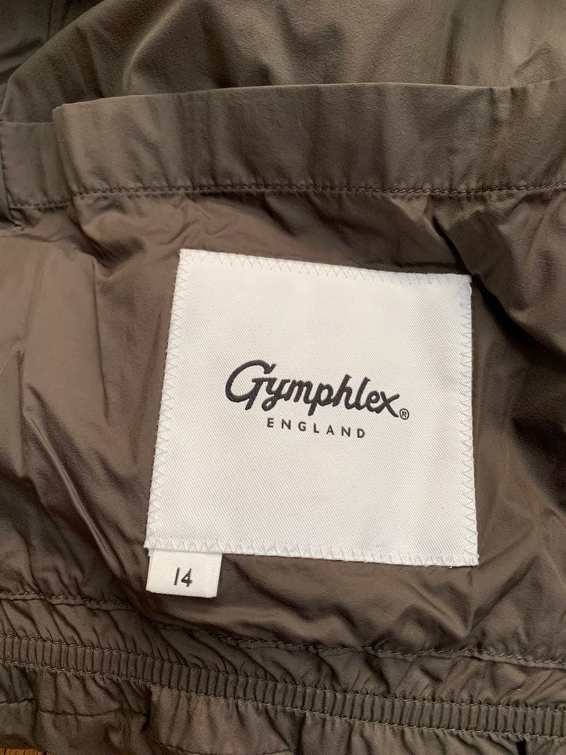 Gymphlex ホワイトグース ダウンジャケット カーキ オリーブ
