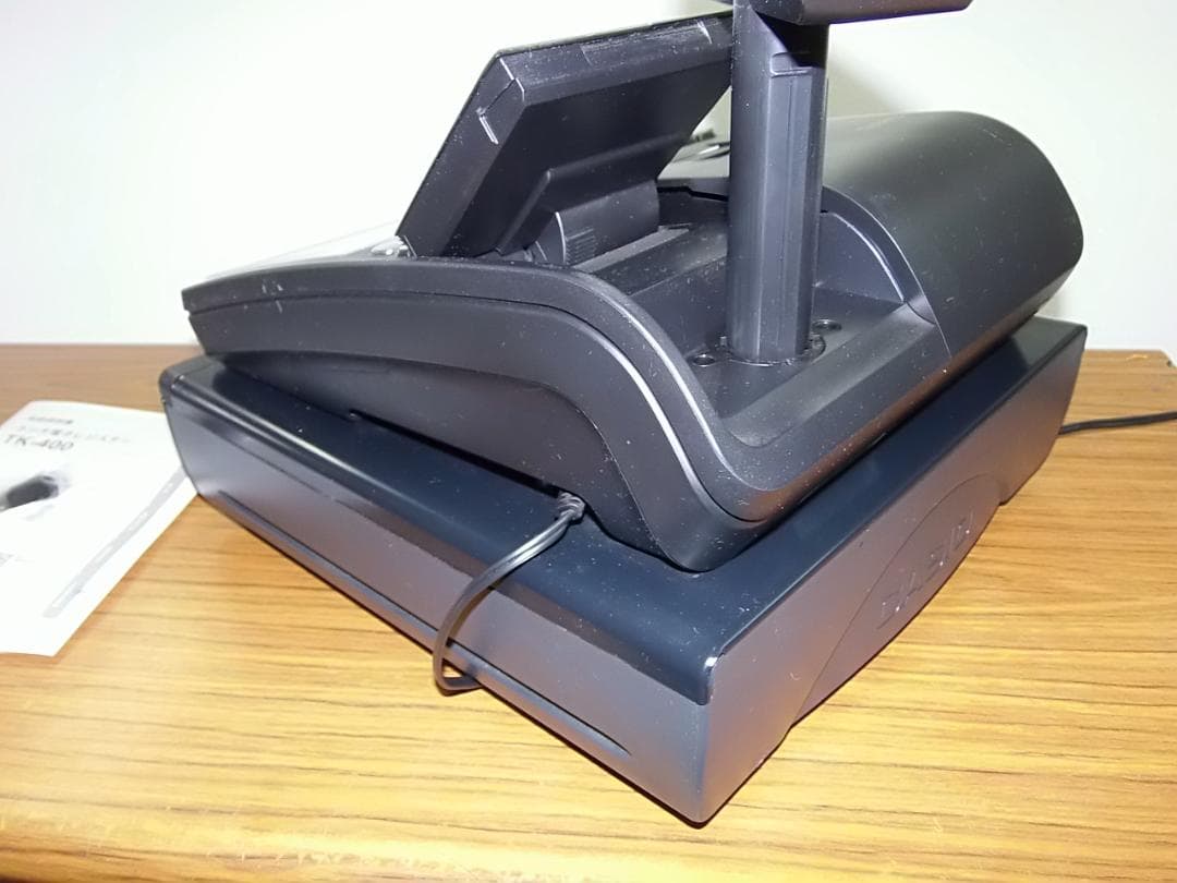 人気の黒1129設定無料TK-400飲食向72タッチカシオ　インボイスレジスター