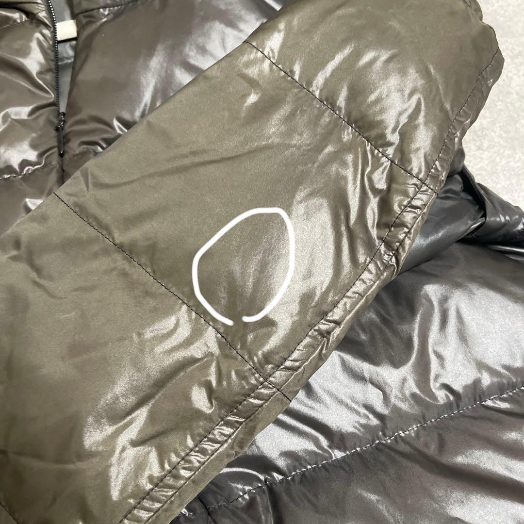 90s agnes b. ダウンジャケット 変形ジップ 鬼フェード ダウンベスト