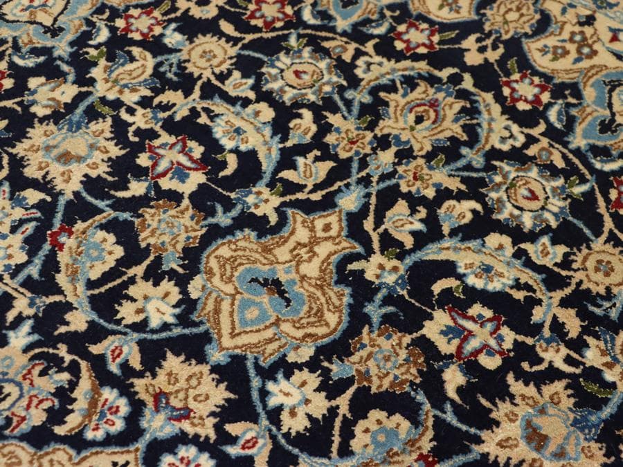 専用Y2301 ペルシャ絨毯 イラン ナイン ウール 手織 大判205×130㎝